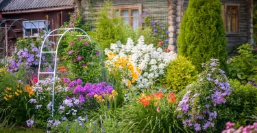 Symmetrical Flower Bed Layout