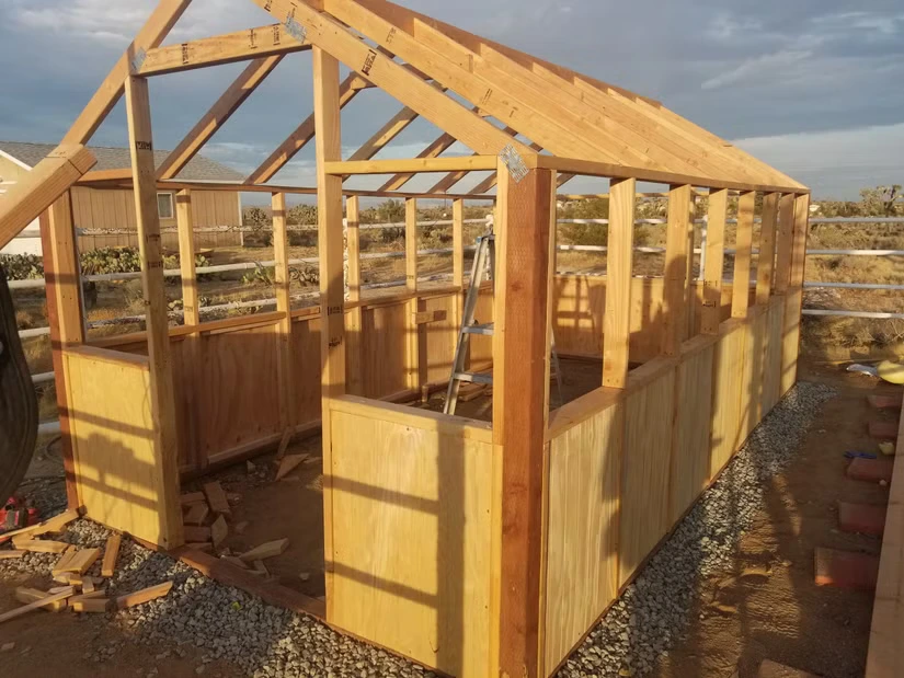 Wooden Frame Greenhouse